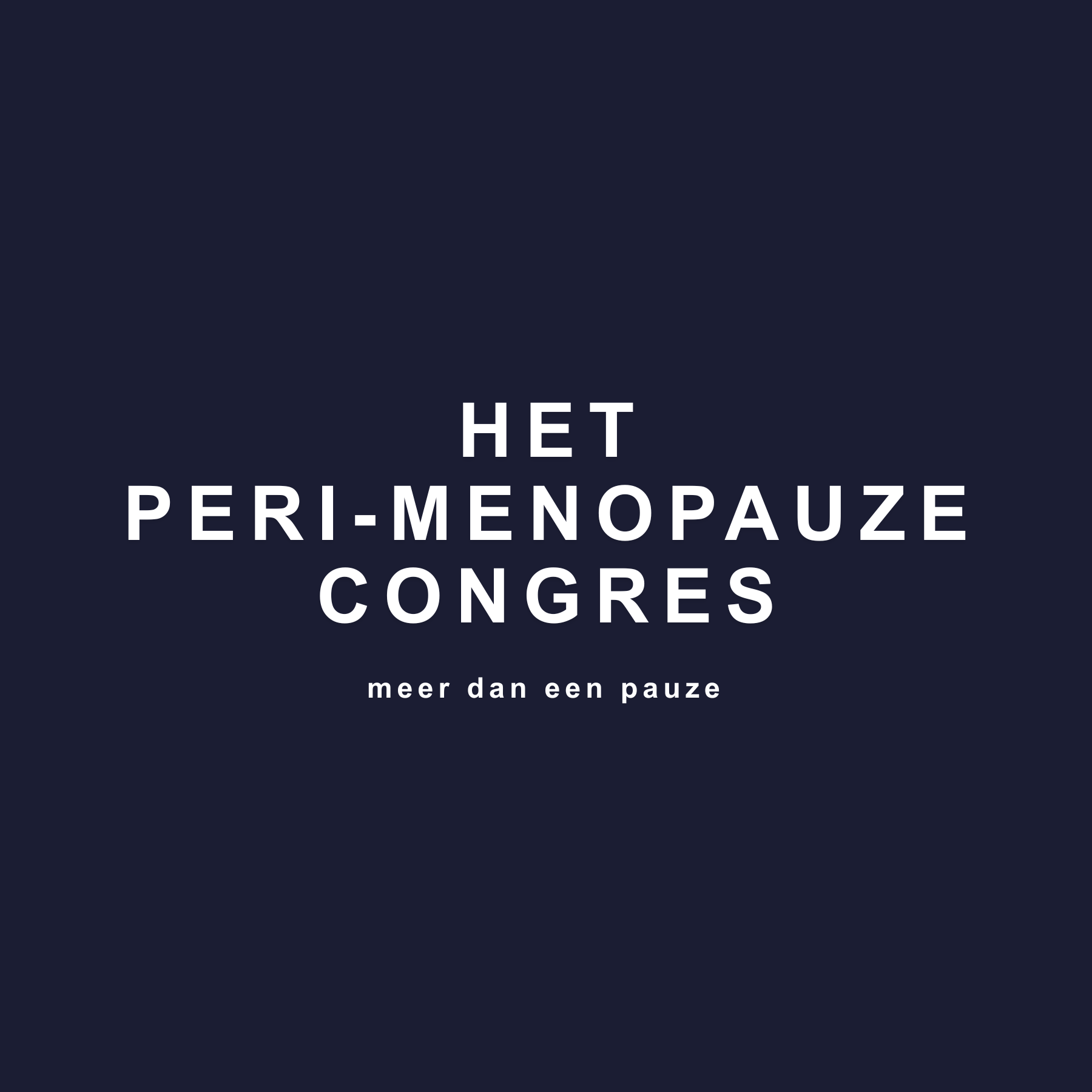 Peri-menopauze Congres